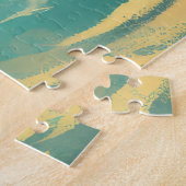 Chow Chow Beach Surfen Malerei Puzzle (Seite)