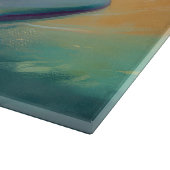 Chow Chow Beach Surfen Malerei Schneidebrett (Ecke)