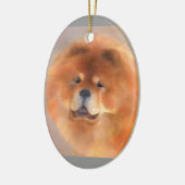 Chow Chow Beauty Ornament oder Anhänger (Links)