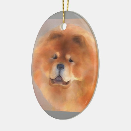 Chow Chow Beauty Ornament oder Anhänger (Links)