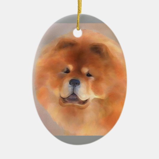 Chow Chow Beauty Ornament oder Anhänger (Vorne)