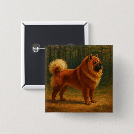 Chow Chow Button (Vorne & Hinten)