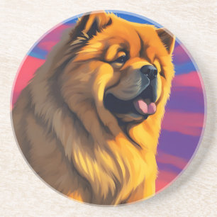 Chow Chow Cainting Getränkeuntersetzer