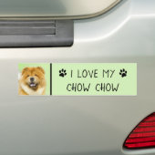 Chow Chow Cainting - Niedliche Original Hunde Art Autoaufkleber (Auf Auto)