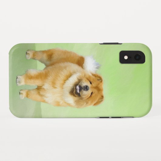 Chow Chow Cainting - Niedliche Original Hunde Art Case-Mate iPhone Hülle (Rückseite (Horizontal))