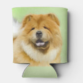Chow Chow Cainting - Niedliche Original Hunde Art Dosenkühler (Rückseite)