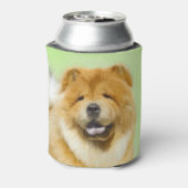 Chow Chow Cainting - Niedliche Original Hunde Art Dosenkühler (Kanne Rückseite)