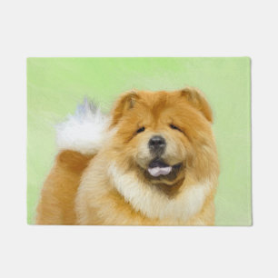 Chow Chow Cainting - Niedliche Original Hunde Art Fußmatte