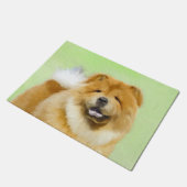Chow Chow Cainting - Niedliche Original Hunde Art Fußmatte (Schrägansicht)