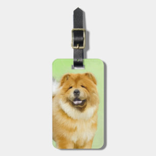 Chow Chow Cainting - Niedliche Original Hunde Art Gepäckanhänger