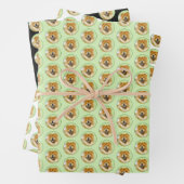 Chow Chow Cainting - Niedliche Original Hunde Art Geschenkpapier Set (Beispiel)