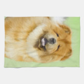 Chow Chow Cainting - Niedliche Original Hunde Art Geschirrtuch (Horizontal)
