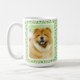 Chow Chow Cainting - Niedliche Original Hunde Art Kaffeetasse