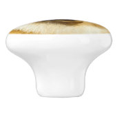 Chow Chow Cainting - Niedliche Original Hunde Art Keramikknauf (Seitenansicht)