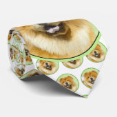Chow Chow Cainting - Niedliche Original Hunde Art Krawatte (Gerollt)