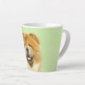 Chow Chow Cainting - Niedliche Original Hunde Art Milchtasse (Rechte Ecke)