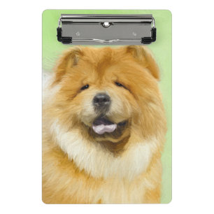 Chow Chow Cainting - Niedliche Original Hunde Art Mini Klemmbrett
