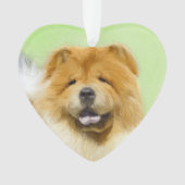 Chow Chow Cainting - Niedliche Original Hunde Art Ornament (Vorderseite)