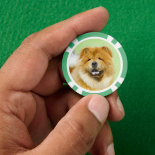 Chow Chow Cainting - Niedliche Original Hunde Art Pokerchips