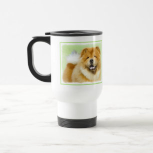 Chow Chow Cainting - Niedliche Original Hunde Art Reisebecher