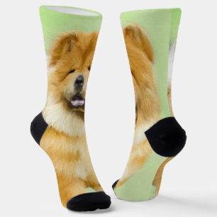 Chow Chow Cainting - Niedliche Original Hunde Art Socken