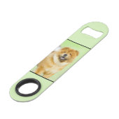 Chow Chow Cainting - Niedliche Original Hunde Art Speed Flaschenöffner (Vorderseite Schrägansicht)