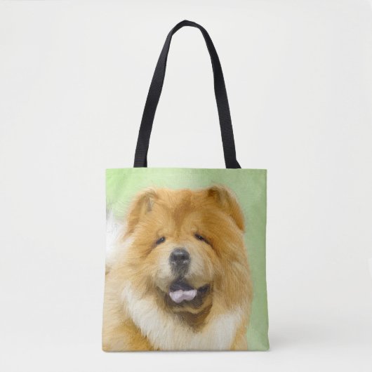Chow Chow Cainting - Niedliche Original Hunde Art Tasche (Vorderseite)