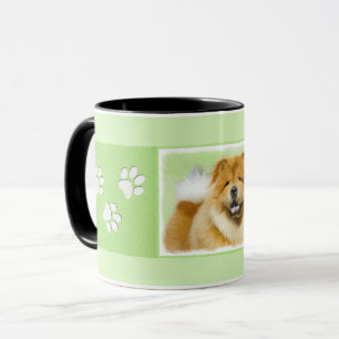 Chow Chow Cainting - Niedliche Original Hunde Art Tasse