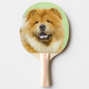 Chow Chow Cainting - Niedliche Original Hunde Art Tischtennis Schläger