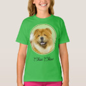 Chow Chow Cainting - Niedlicher Original Hunde Art T-Shirt (Vorderseite)