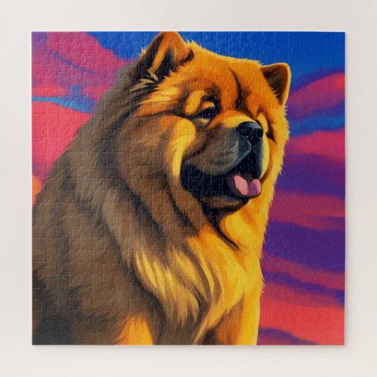 Chow Chow Cainting Puzzle (Vertikal)