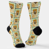 Chow Chow Cainting Red Rough Niedlich Original Dog Socken (Gewinkelt)