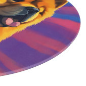 Chow Chow Cainting Schneidebrett (Ecke)