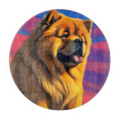 Chow Chow Cainting Schneidebrett (Vorderseite)