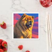 Chow Chow Cainting Serviette (Beispiel)