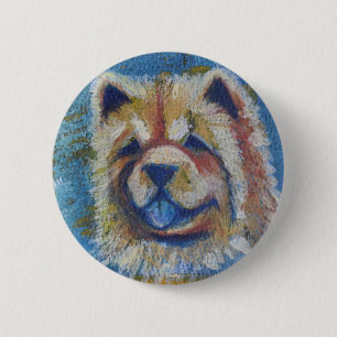 Chow Chow Chow Abstrakt Button