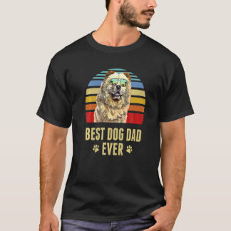 Chow Chow Chow Best Hund Vater je Retro Sunset T-Shirt