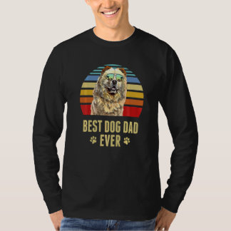 Chow Chow Chow Best Hund Vater je Retro Sunset T-Shirt