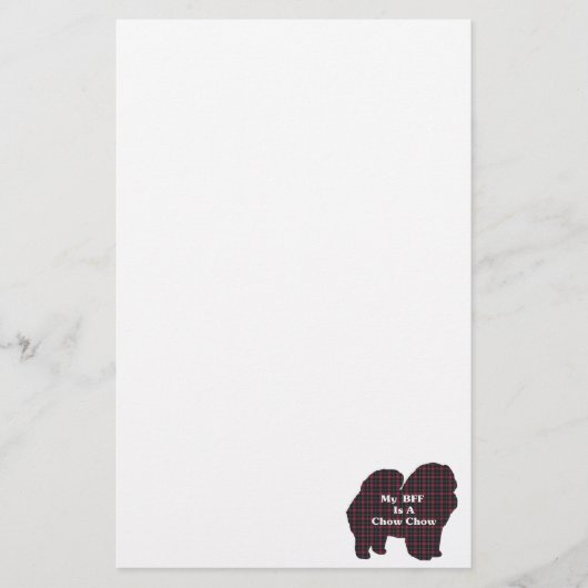 Chow Chow Chow-BESTE FREUNDIN Briefpapier (Vorderseite)