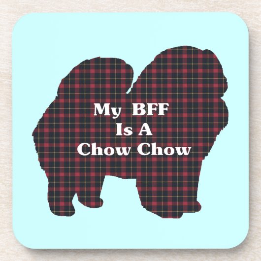 Chow Chow Chow-BESTE FREUNDIN Untersetzer (Vorderseite)