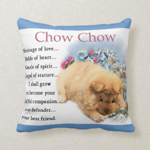Chow-Chow Chow-Chow Erbe des Liebe-Welpen Kissen