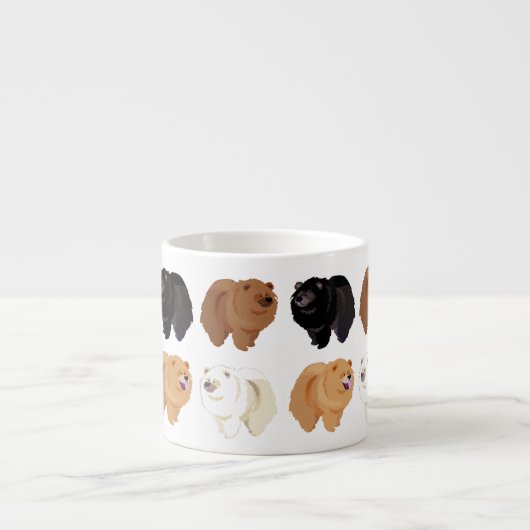 Chow-Chow Chow-Chow Espresso-Tasse Espressotasse (Vorderseite)
