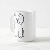 Chow-Chow Chow-Chow HundeCartoon Kaffeetasse (Vorderseite Links)