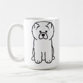 Chow-Chow Chow-Chow HundeCartoon Kaffeetasse (Links)