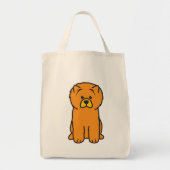 Chow-Chow Chow-Chow HundeCartoon Tragetasche (Vorne)