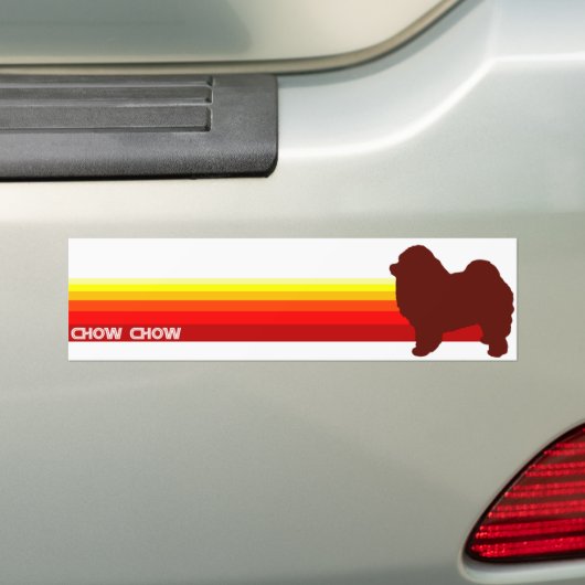 Chow-Chow Chow-Chow mit Streifen-Autoaufkleber Autoaufkleber (Auf Auto)