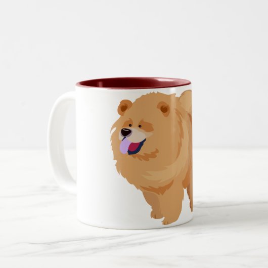 Chow-Chow Chow-Chow Tasse (Vorderseite Links)