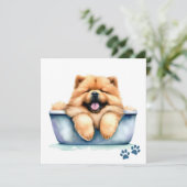 Chow Chow Chow Hundekarte (Stehend Vorderseite)