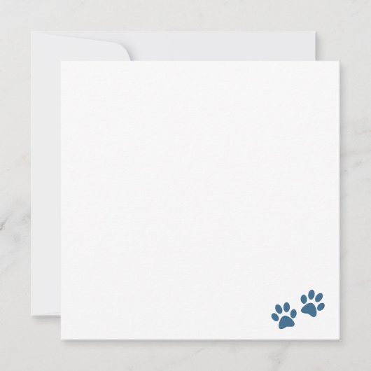 Chow Chow Chow Hundekarte (Rückseite)