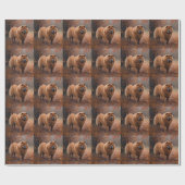 Chow Chow Chow im Herbst Leaves Inspiriert Geschenkpapier (Flach)